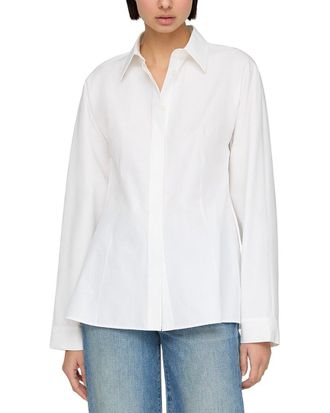 Lafayette 148 New York Petite Pintuck Back Shirt