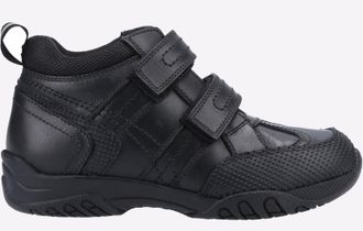 Hush Puppies Childrens Unisex Jezza LEATHER Junior - Black - Size UK 3.5 Infant