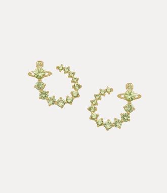 Vivienne Westwood Lydia Earrings Gold-apple-green-cz Gold-apple-green-cz Women