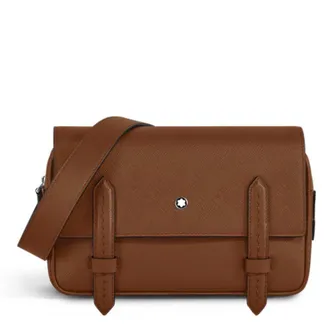 Montblanc Sartorial Leather Crossbody - Fauve