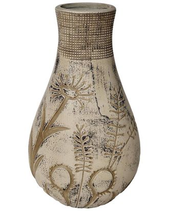 TOV Furniture Tov Furniture Earthenware Floral Pattern Vase