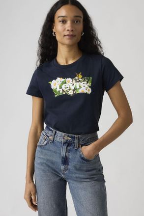 Levi's Perfect Tee - Donna - XS - Blu / Daisy Batwing Navy Blazer