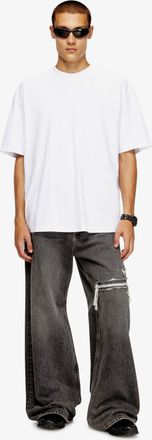 Diesel Mens T-Shirt Megoval-D White Cotton T-Shirts And Polos