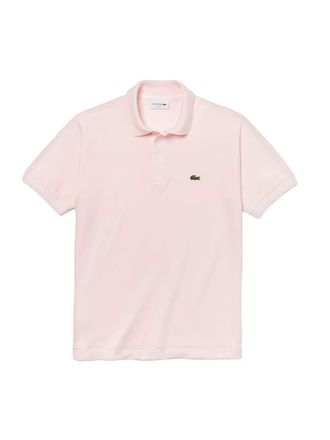 Lacoste Mens Polo Shirt Original Crocodile Logo - Rose - Size X-Large