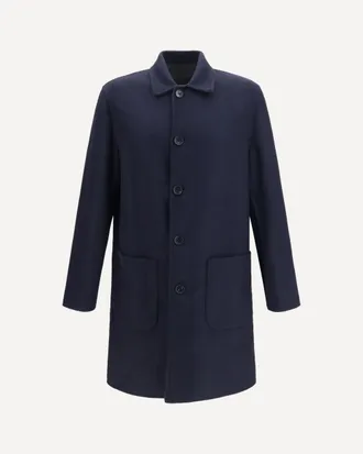Etro Soho reversible wool-blend Coat Male 46