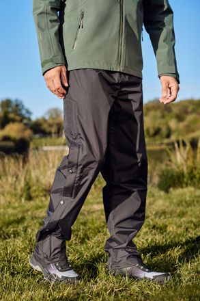 Mountain Warehouse Mens Extreme Downpour Overtrousers Waterproof Breathable Pants Black
