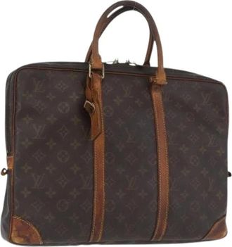 Louis Vuitton Pre-owned Business Bag - Dames - Vintage Handtas - Bruin - ONE Size - Leer - Vintage