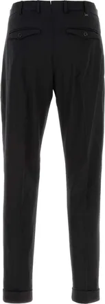 Pantaloni Torino Mens Black Stretch Wool Pant 0990 Pantaloni Trousers