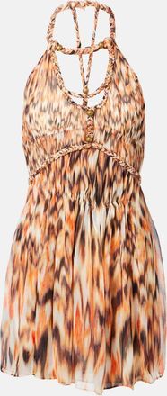 Isabel Marant Abito corto Rozilda in seta stampata