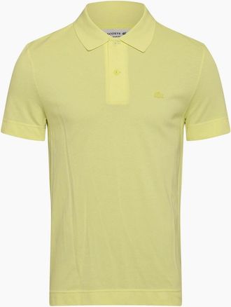 Lacoste Mens Slim-Fit Polo Shirt - Yellow - Size: 44