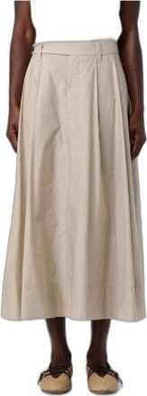 Brunello Cucinelli Dames, Rokken, Beige, Maat: XS Katoen