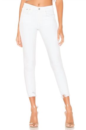 A Gold E Sophie Crop High Rise Jeans In Sanction
