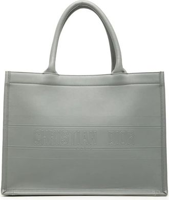 Dior Pre-owned Dior Medium Embossed Leather Book Tote Unisex 18-MA-0230