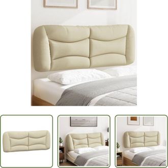 vidaXL vidaXL Cuscino per letto - Cuscino Testiera Hvar Crema 120 cm in Tessuto