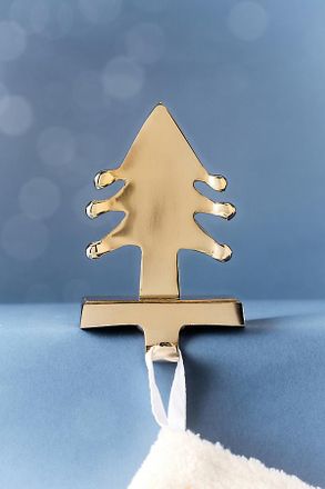 Anthropologie Metal Tree Stocking Holder