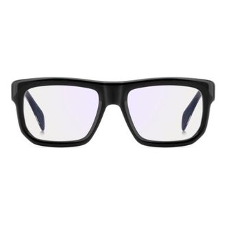 David Beckham Db 7137 Rectangular Black Acetate Sunglasses