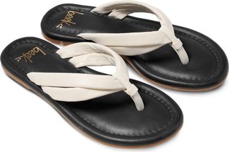 beek Toucan Flip Flop in Vanilla/black at Nordstrom, Size 11