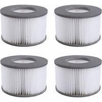 OEM Cartuchos De Filtro De Repuesto (paquete De 4) Para Spas, Jacuzzis Y Otras Piscinas Hinchables, Compatibles Con Modelos De Filtro A Partir De 2020