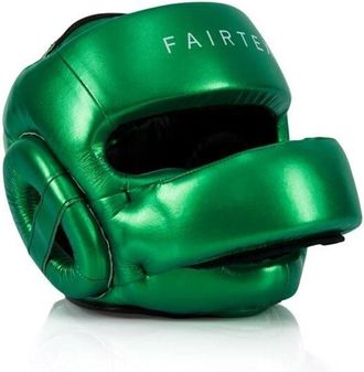 OEM Casco De Boxeo Fairtex Hg17 Con Protector Nasal, Color Verde, Talla M
