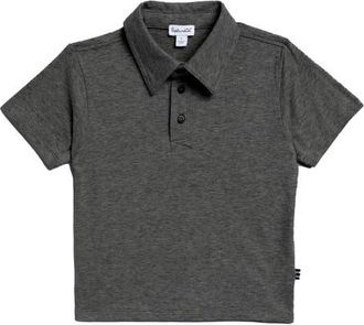 Splendid Polo Shirt in Charcoal at Nordstrom, Size 18-24M