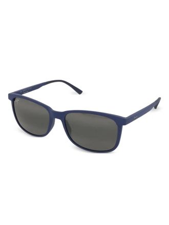 Maui Jim Hulili zonnebril met vierkant montuur - Blauw