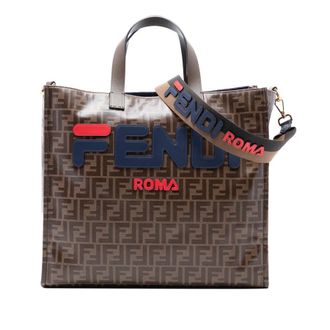 Fendi Pre-owned Fendi FILA Glazed Fabric FF 1974 Mania Shopping Tote Unisex Q5G8J7AUEF6LMUNC
