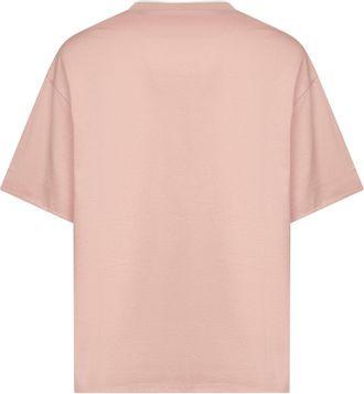 Jil Sander Mens Two-Tone Compact Jersey Reversible T-Shirt Pink Cotton T-Shirts And Polos