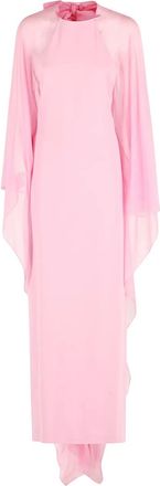 Alberta Ferretti Maxi-jurk met ronde hals - Roze