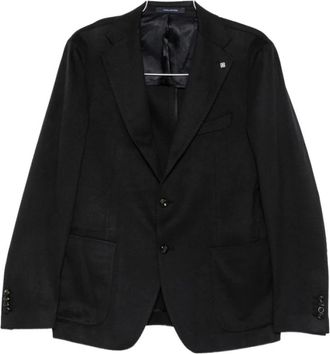 Tagliatore Jassen, Heren, Zwart, XL, Leer, 1Svs 22K Jas