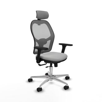 Piqueras y Crespo Silla De Oficina Piqueras Y Crespo Jorquera Gris Claro Similpiel