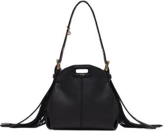 Maje Miss M micro leather bag in Black at Nordstrom, Size Medium