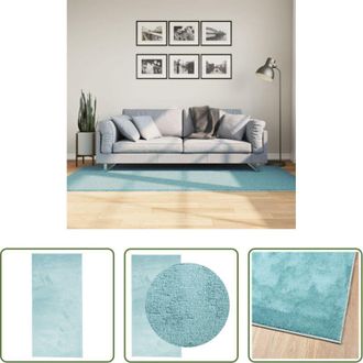 vidaXL Tappeto morbido - Tappeto OVIEDO a Pelo Corto Verde 100x200 cm
