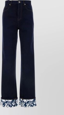 Burberry denim straight-leg trousers