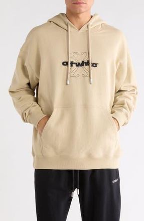 Off-white Arrow Skate Hoodie in Brown Rice-Black at Nordstrom Rack, Size X-Small