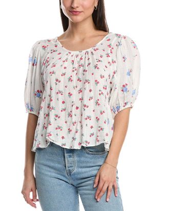 Free People Chloe Printed Top