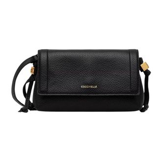 Coccinelle Tassen, Dames, Zwart, ONE Size, Leer, Compacte Crossbody Tas