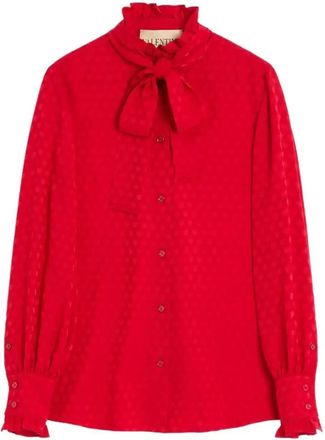 Valentino Garavani Cour De Coeur Shirt - Womens - Silk