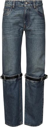 Coperni Jeans, Dames, Blauw, S, Denim, Hybrid Denim Broek