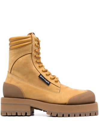 Palm Angels Combat boots met vierkante neus - Geel