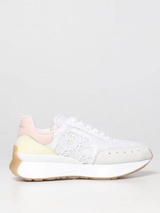 Alexander McQueen McQueen sneakers in mesh and leather with Seal logo