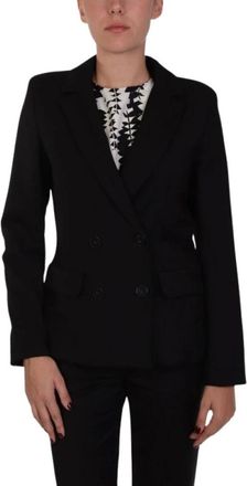 Marella Blazer - Dames - Blazers - Zwart - L - Leer - Jassen