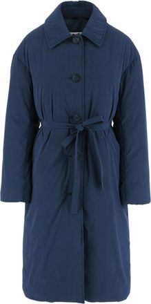 Ienki Ienki Lungo Velar Coat With Removable Belt And Down Insulation