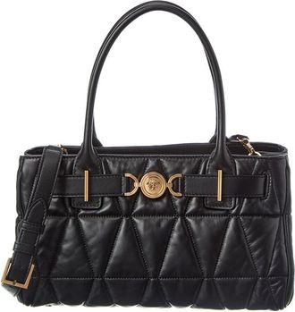 Versace Medusa Quilted Leather Tote