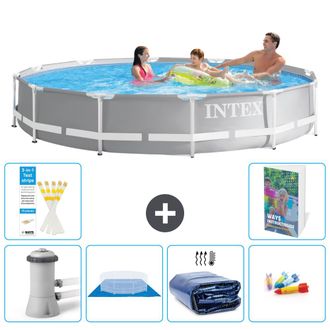 Intex Piscina Prism Frame Redonda - 366x76 Cm - 7-piezas S220
