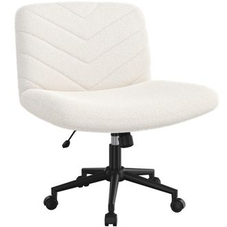 Yaheetech Yaheetech - Silla De Oficina Giratoria Sin Reposabrazos Sill&oacute;n De Escritorio De Tejido Bucle Con Altura Ajustable Para Oficina En Casa Estudio Dormito