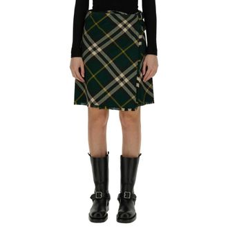 Burberry Dames, Rokken, Groen, Maat: 2XS Zijde