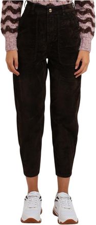 Gaud&igrave; Slouchy Jeans - Dames - Broeken - Bruin - Maat: W27 Katoen