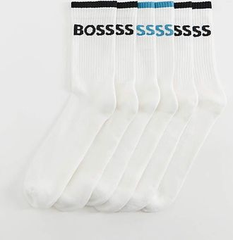 HUGO BOSS 6 Pack Stripe Sport Socks