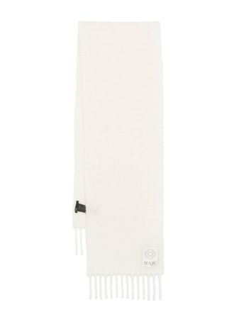 マフラー・ストール CAMILLA AND MARC Ivory Wool Blend Ash Scarf C & M Camilla and Marc Ivory Wool Blend Ash Scarf from