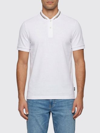 HUGO BOSS Polo in cotone Boss con collo a righe